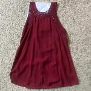 Jella C. (Small) Wine Colored Sleeveless Top
